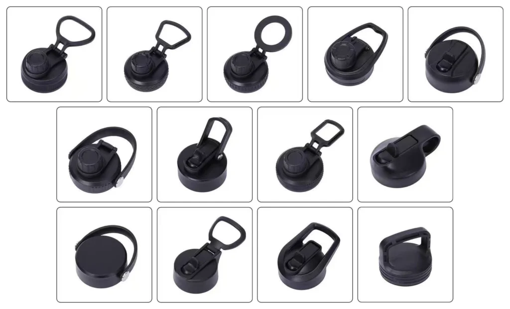 Existing tumbler lid options for custom stainless steel drinkware
