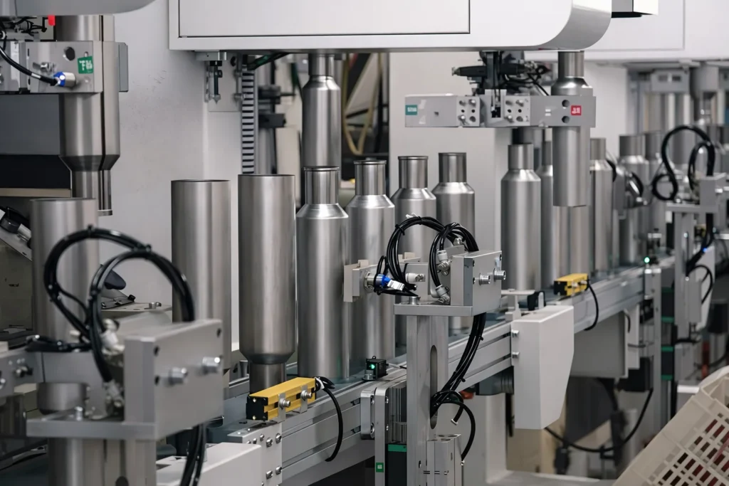 Automated production equipment for stainless steel insulated drinkware